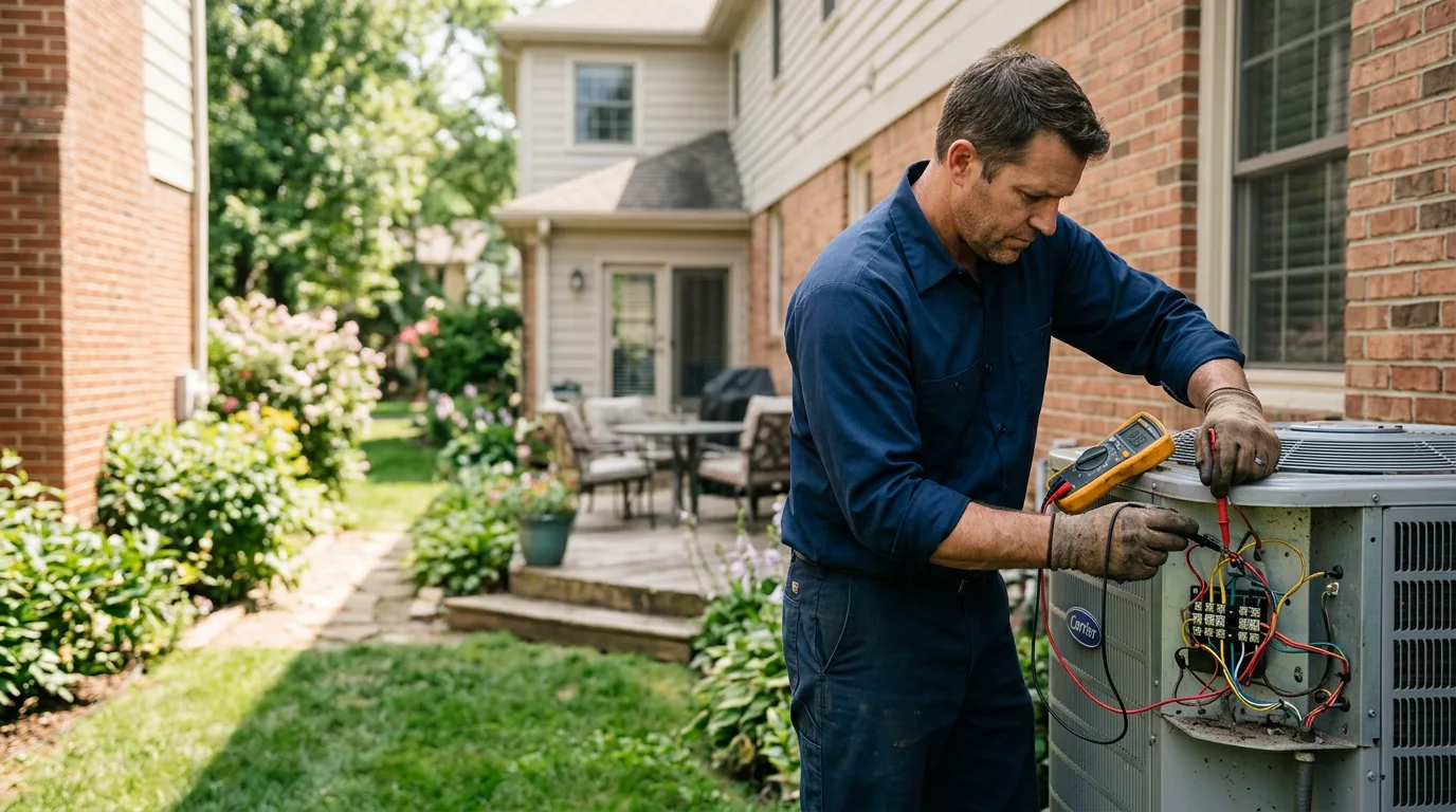 HVAC technician working near Jenkintown, PA
